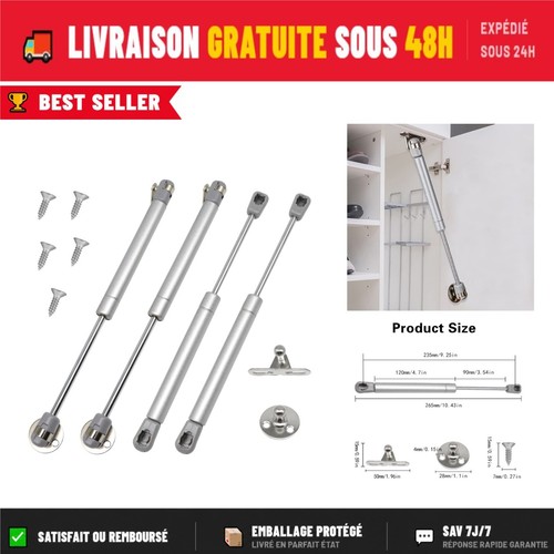 Lot vérins gaz 120n - de,