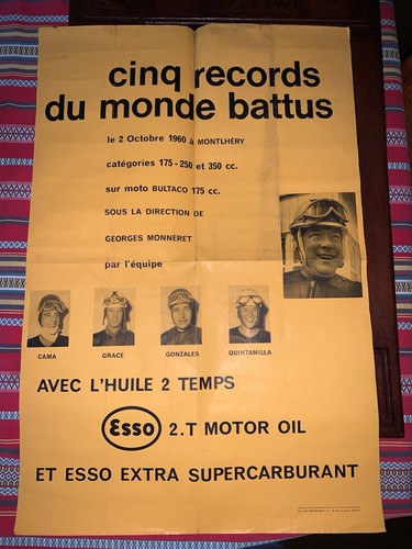 Affiche originale moto - , bultaco