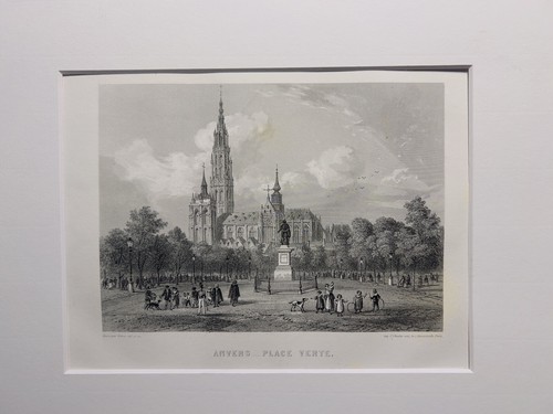 Gravure ancienne sur acier - gravure,