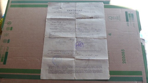 1919 certificat detachement - 1919,