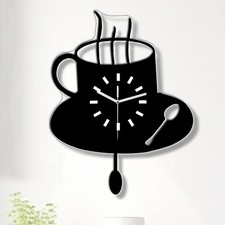 Horloge murale tasse à café