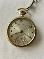 Montre à gousset mécanique design des années 50/60 avec chronomètre