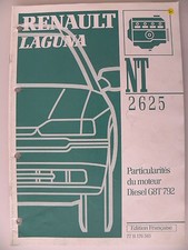 Manuel d'atelier Renault LAGUNA NT 2625 Particularités du moteur diesel G8T 792