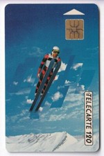 VARIETE TELECARTE FRANCE .. 120U F174A SO3 SAUT A SKI A POINTU A 195154 BE C.40€