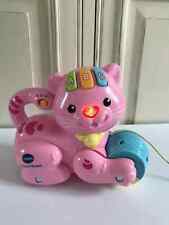 9 ⚜️Jeu Interactif 1 2 3 P'tit Chat - Petit Chat Rose Vtech Fonctionne Bon État