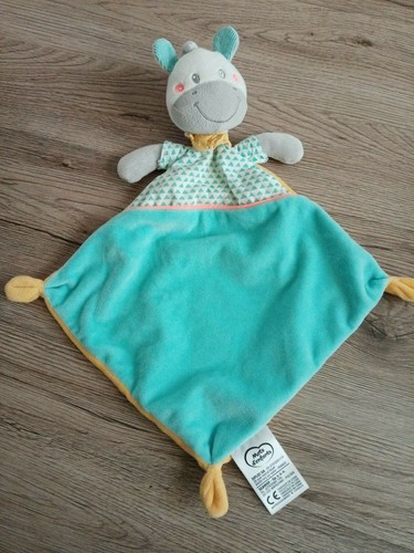 Doudou plat ane - cheval, zébre