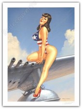 Affiche Romain Hugault Pin-up