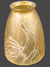 Belle tulipe pour lampe Art Déco en verre dégagé à l'acide - ø 5.5cm