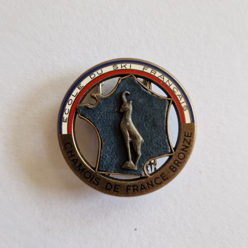 Ancienne broche ecole ski - ancienne,