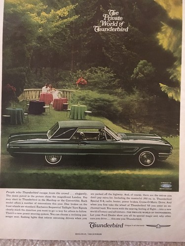 Vintage 1965 ford thunderbird - vintage,