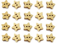 LOT 20 BOUTONS BOIS : etoile