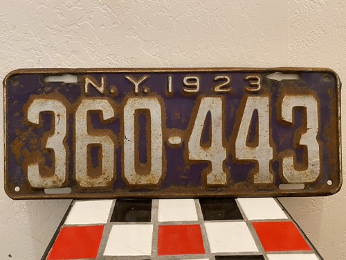 1923 new york license - york,