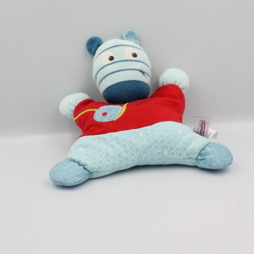 Doudou semi plat ane zébre