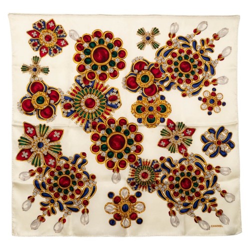 Foulard soie chanel - foulard, motif