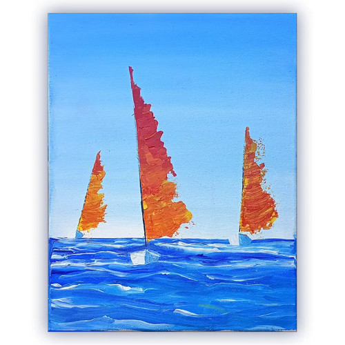 Tableau 30x40cm bateaux - tableau,