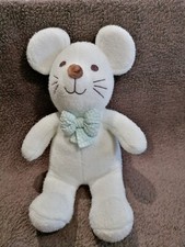 doudou peluche souris verte LUMINOU