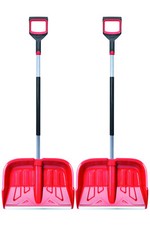 2 x déneigeur pelles à neige tube en aluminium 50 cm rouge épaisseur