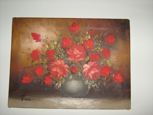 Tableau huile sur toile - sur,
