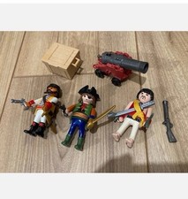 PLAYMOBIL 5136 Lot Pirates Île Trésor Coffre Canon History superbe set