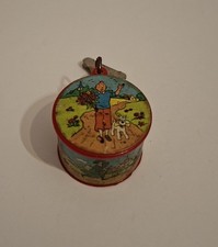 Ancien Porte Clé Tintin - Boîte confiserie Brochet - Objet Publicitaire, Vintage