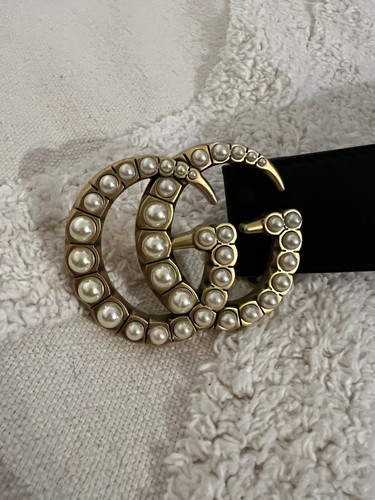 Ceinture gucci double perles - g,