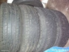 4 jantes tôle + pneus continental hivers montés