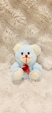 Peluche ours bleu vintage