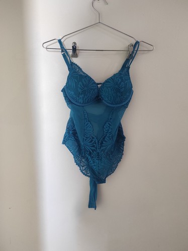 Body femme dentelle - xs, bleu