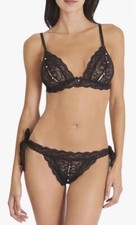 ensemble à perles noir sexy