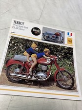 Terrot 175 AT super Ténor AN tournoi 1961 carte moto de collection Atlas France