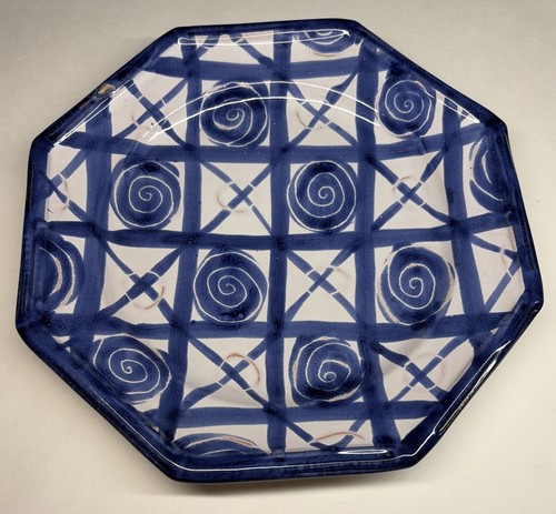 Rare assiette octogonale - assiette,