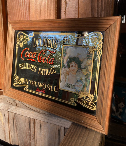Miroir publicitaire coca - miroir, coca-cola
