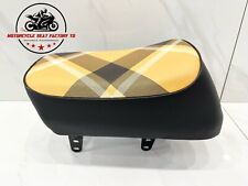 Vélo singe Honda Z50 JDM 1968-1971 siège neuf jaune tartan Z50A Z50Z Z50 K0-K2.