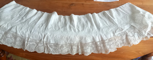Ancien bas jupon - jupon, dentelle