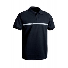 POLO SÉCU-ONE SÛRETÉ BANDE GRISE INTERVENTION GARDIEN SURETE VIGILE AGENT PRIVE 