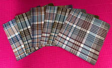 6 grands mouchoirs en pur fil  coton de Cholet 50 cm x 50 cm  réf M21