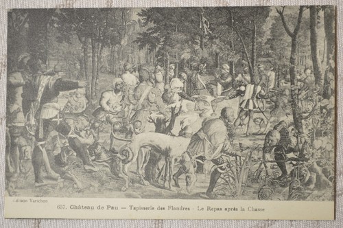 Cpa château pau - de,
