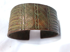 MANILLE BRACELET MONNAIE BRONZE AFRIQUE OUEST-BIJOU ETHNIQUE-ART TRIBAL -XXème-2