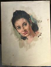 signé DUBOIS : Portrait Huile