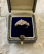 ART DÉCO 20 DIAMANTS  0.33 Carats, 9 Ct OR , POINÇON DIA , BELLE ANCIENNE BAGUE