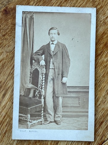 Photo carte cdv homme chapeau - carte,
