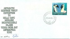 Ross Dependency 1995 Sign Cover Heritage Trust Expedition Terra Nova Antarctica