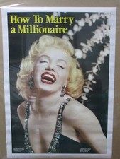 Vintage Marilyn Monroe How to Marry a Millionaire poster Hot Girl 1983 Inv#G497
