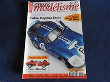 revue auto modelisme n°23 cobra daytona exoto 1998