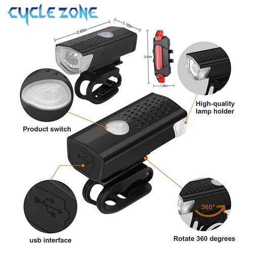 Set rechargeable led - led, bike