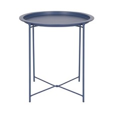 1x Bleu Marine Mat Rond Table