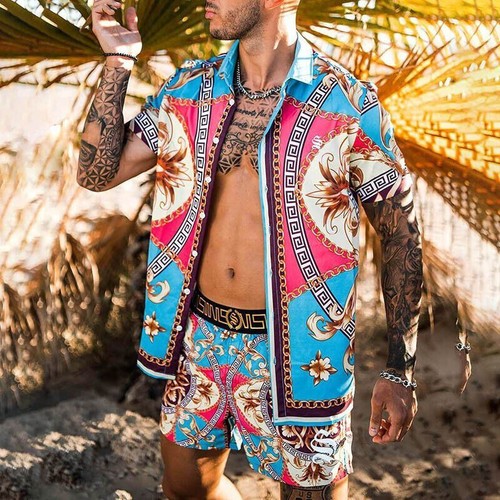Camisa botóns hombres - hombres, flores