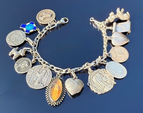 Ancien bracelet breloques - ancien,