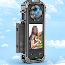 Bo?tier en alliage d'aluminium pour Insta360 X5 avec support de chaussure froid