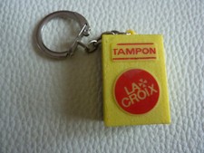 Porte clé ancien La CROIX tampon éponge à récurer
